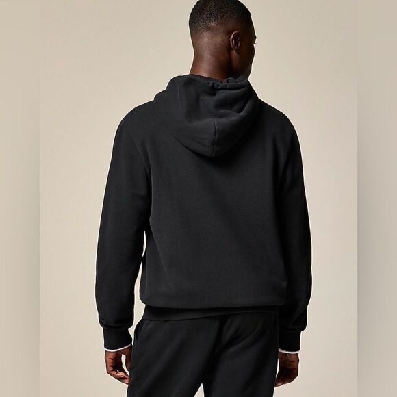 NWT J CREW Summit 11 oz. soft-knit fleece full-zip hoodie in black size XL - Picture 5 of 10